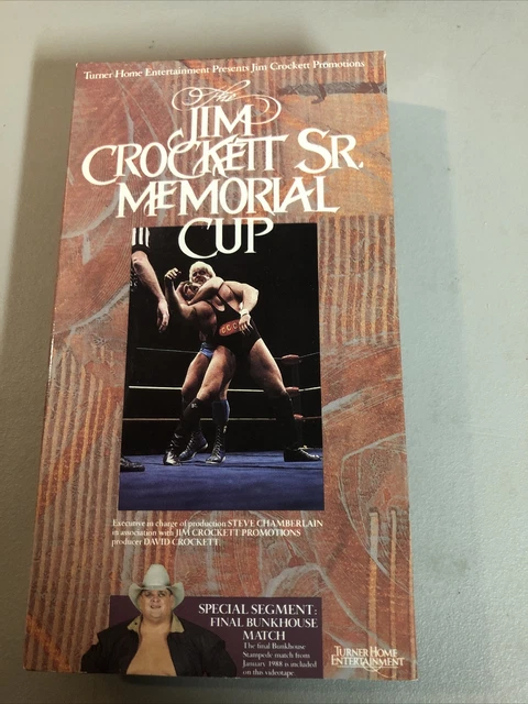 WCW JIM CROCKETT Sr. Memorial Cup 1988 (Vhs) Rare Wwf Wwe 88 Bunkhouse ...