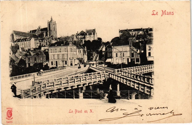 CPA-Carte postale -FRANCE -Le Mans- Le Pont en X- -VM3558