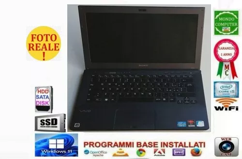 Portatile Notebook  Sony  Vaio Pcg 4121 Gm   13"3 Pollici    Windows 11 Pro