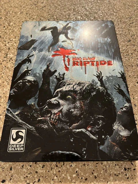 DEAD ISLAND RIPTIDE XBOX 360 STEELBOOK VIDEO GAME COMPLETE W/ EXTRAS &  MANUAL