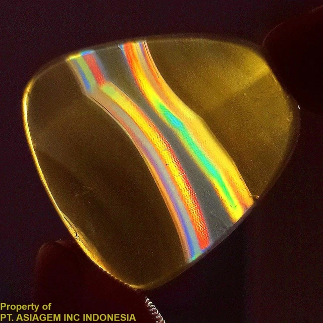 19ct 'A' Grade Rainbow IRIS AGATE ~Multi-Color Fire~ 1-of-a-kind ~100% Natural