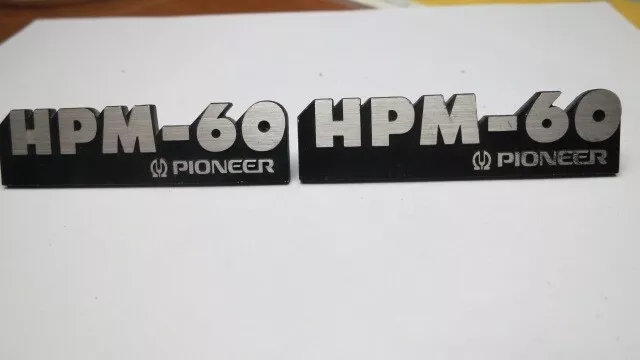 Pioneer HPM-60 Speaker Badge Logos