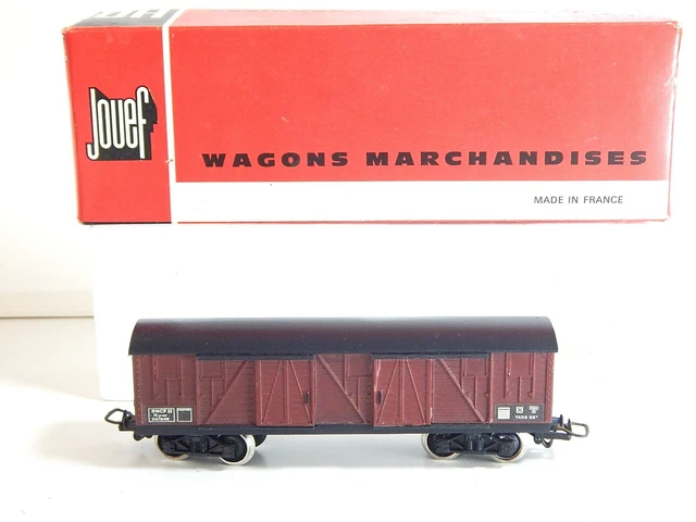 Wagon Couvert à Bogies Jouef 653100 époque 4 HO (neuf, Fabriqué En France)