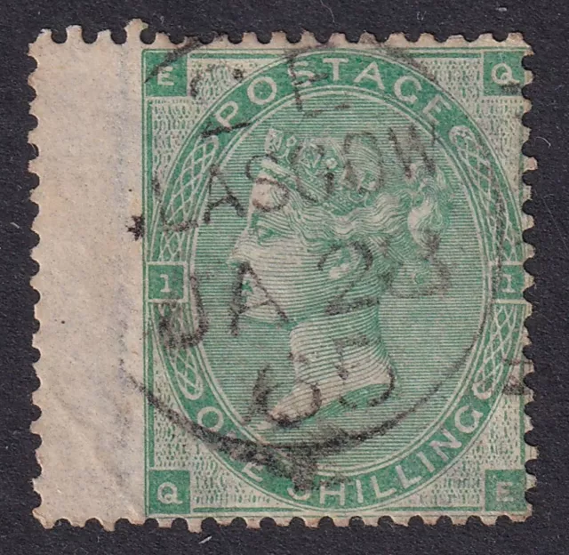 GREAT BRITAIN 1862-64 QV 1/- Green SG907 Used (CV £300)