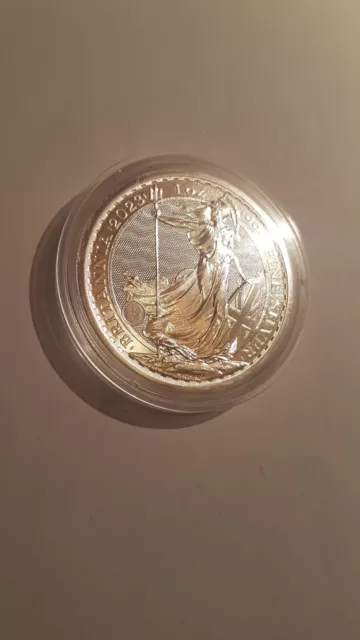 Britannia 2023 Elizabeth II 2 Pounds 999 1oz Silver Royal Mint