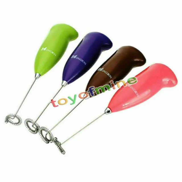 Mini Handy Milk Frother Drink Foamer Electric Whisk Mixer Stirrer Beater Coffee