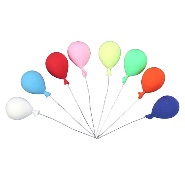 8 pz mini palloncino modellino argilla micro cupcake topper per compleanno