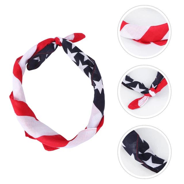 Sciarpa quadrata fascia patriottica bandana bandiera hip hop