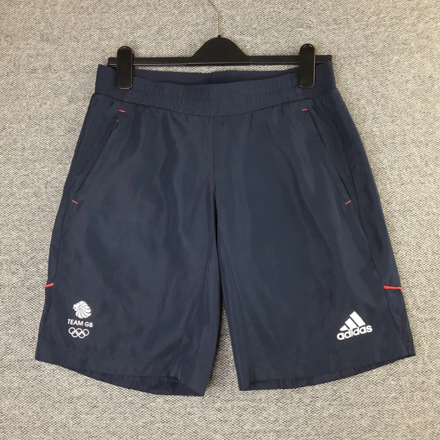 ADIDAS SHORTS WOMENS UK 10 Ladies Team GB Navy Training Gym