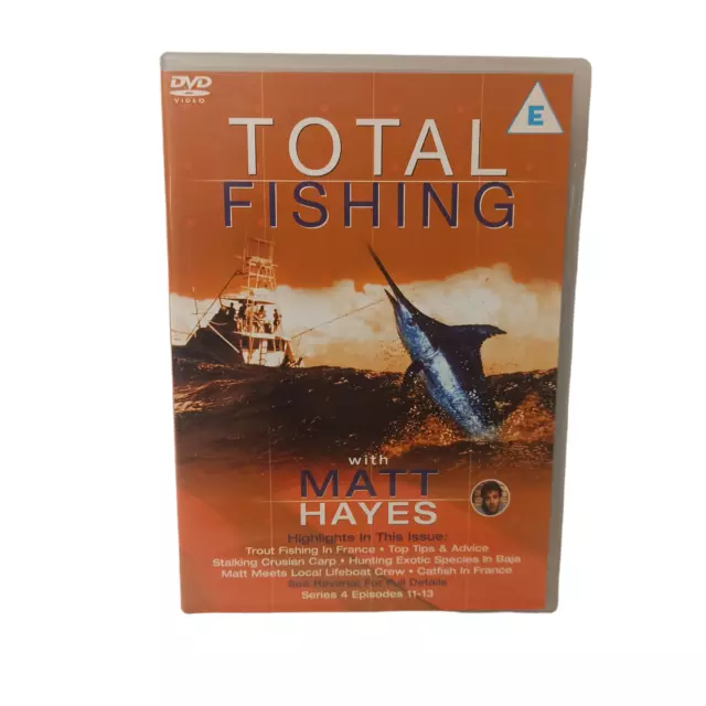 TOTAL FISHING SERIES 4 Matt Hayes DVD Movie Documentary Sport Travel  Adventure $14.95 - PicClick AU