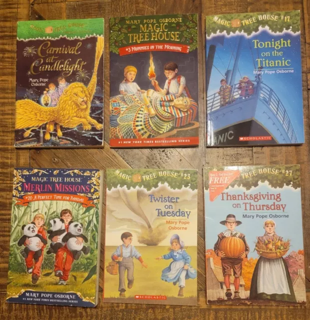 Magic Tree House Books - Lot Of 6 Mary Pope Osborne Youth Chapter Books