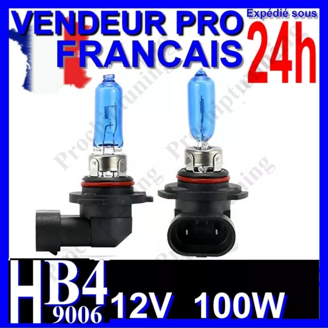 Ampoule Hb4 Xenon 100W Lampe 9006 Pour Voiture Feu Super White Phare 12V 6500K