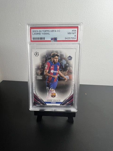 TOPPS UCC LAMINE Yamal Rookie Card PSA 8 FC Barcelona £8.95 - PicClick UK