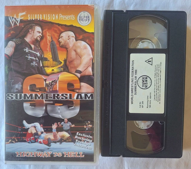 WWF SUMMERSLAM 1998 VHS Video - Original Release - Tested! - WWE WCW ...
