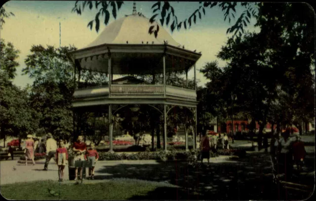 Saint John New Brunswick Postcard Kanada Canada ~1950/60 Bandstand King Square