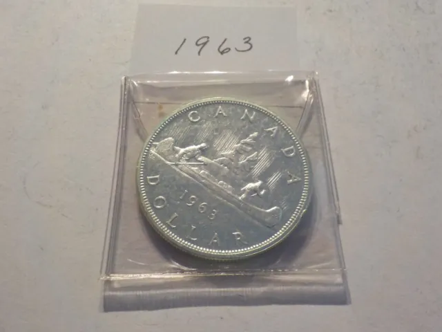 Canadian   Silver     1963    Dollar