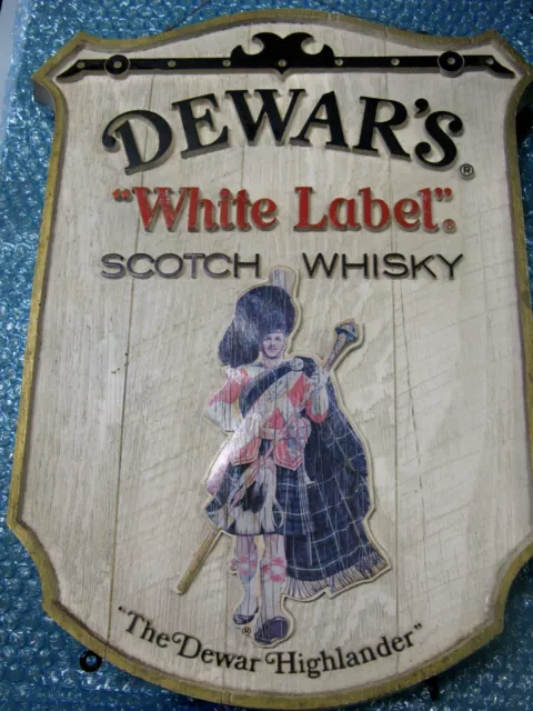Dewars Scotch Whisky Advertising Vintage Plaque Ex.condition