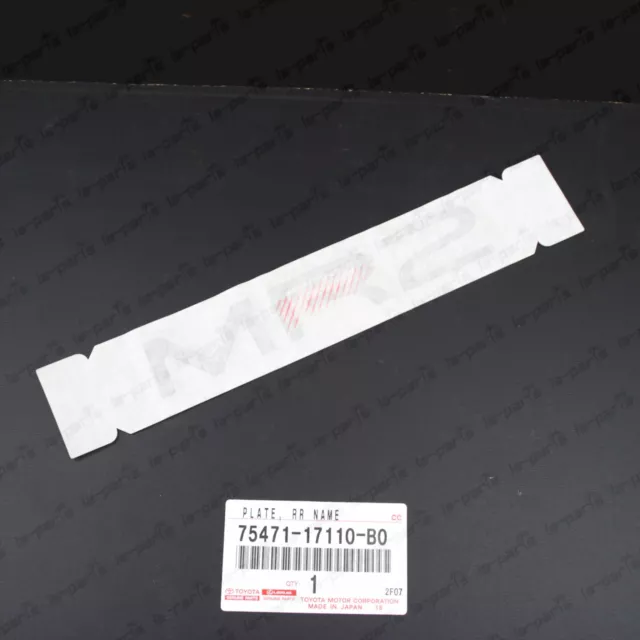 New Genuine Toyota 1990-1999 Mr2 Sw20 Sw21 Rear Emblem Nameplate 75471-17110-B0