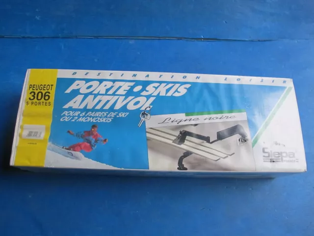 Porte-Ski Siepa avec antivol et clés pour: Peugeot: 306 5 portes