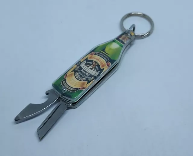 Vintage Sheffield GLENFIDDICH Scotch Whiskey Knife Opener Keychain England