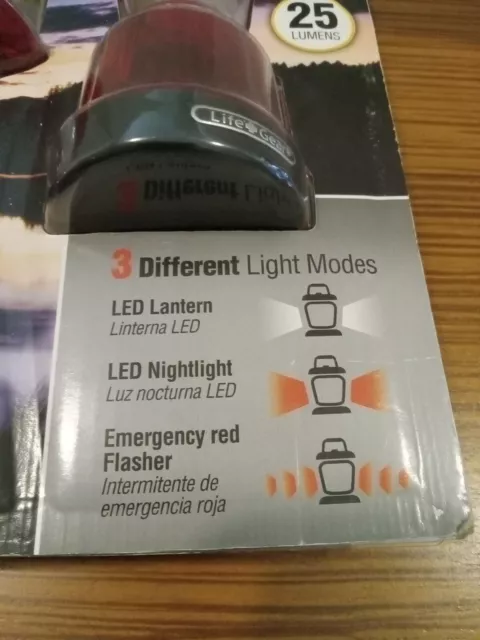 Glow Life Gear Value Pack Of (3) Lanterns,25 Lumens,3 Light Modes,New