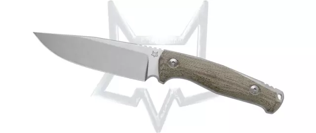 Fox Knives Tur FX-529MI Fixed Blade Knife OD Green Canvas Micarta