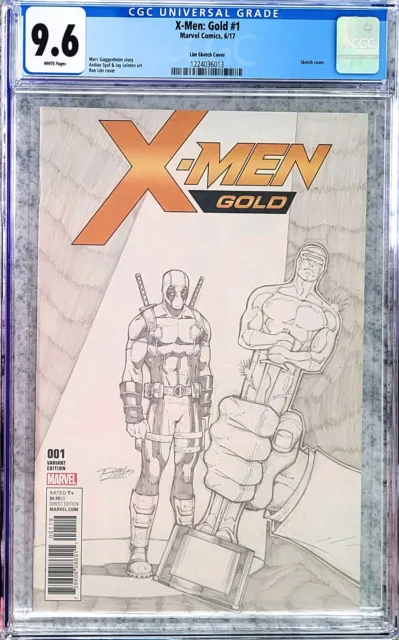 CGC 9.6 X-Men Gold #1 Lim 1 Per Store Deadpool Sketch Variant - See Others!