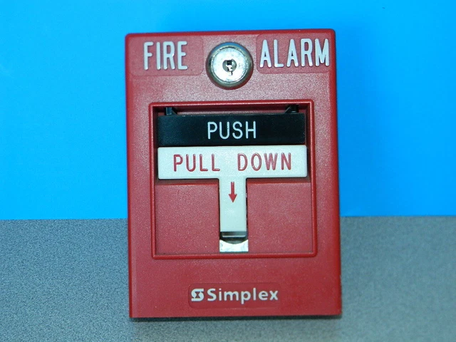 SIMPLEX 4099-9002 DOUBLE Action Addressable Manual Fire Alarm Pull ...