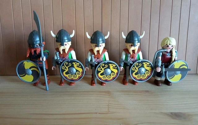 PLAYMOBIL FIGURINE GUERRIER Viking Gaulois Vikings Gaulois Forteresse