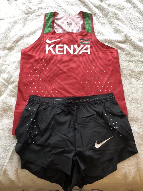 NIKE PRO ELITE 2020 KENYA シングレット S NEW NIKE ELITE Kenya Running Kit Singlet & Shorts - Size Medium