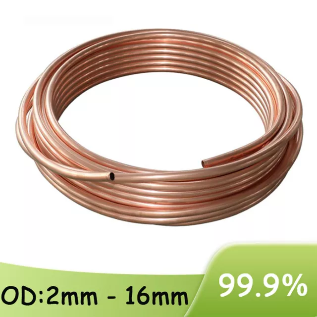 2mm - 12mm Copper Pipe microbore Soft copper tube/ GAS / WATER / DIY / OIL