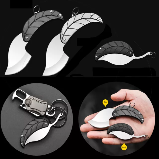 Blattform Taschenmesser Schlüsselanhänger Mini Klappmesser Friction Folder Knife