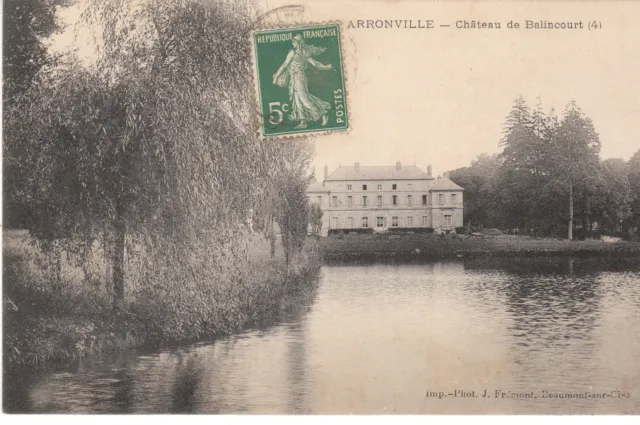Cpa Arronville Chateau De Balincourt