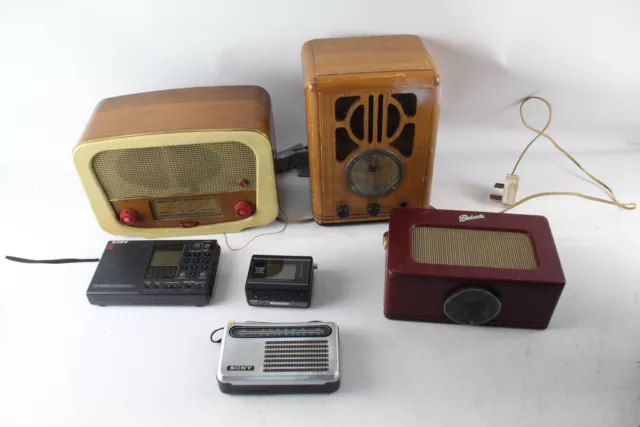 Vintage Radio Collection Inc Transistor, Sony World Band Etc - Untested