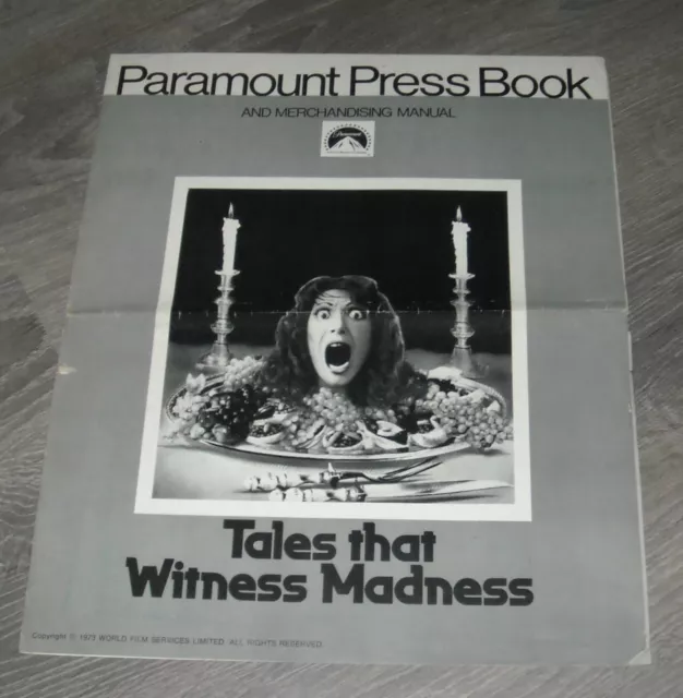 Tales That Witness Madness Horror Promo Movie Pressbook Kim Novak Joan Collins