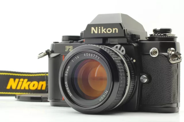 [EXC+5 w/MF-14] Nikon F3 Eye Level Film Camera Ai 50mm F1.4 Lens From JAPAN N529