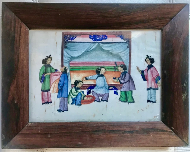 LARGE ANTIQUE CHINESE Hand Painted Watercolor On Rice Pith Paper With Frame 147 20 PicClick UK large-antique-chinese-hand-painted-watercolor-on-rice-pith-paper-with-frame-147-20-picclick-uk