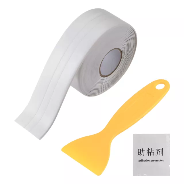 Caulk Strip Sealant Tape 1.5"W x 10.5'L Waterproof Seal Tape with Sealing Tool 3