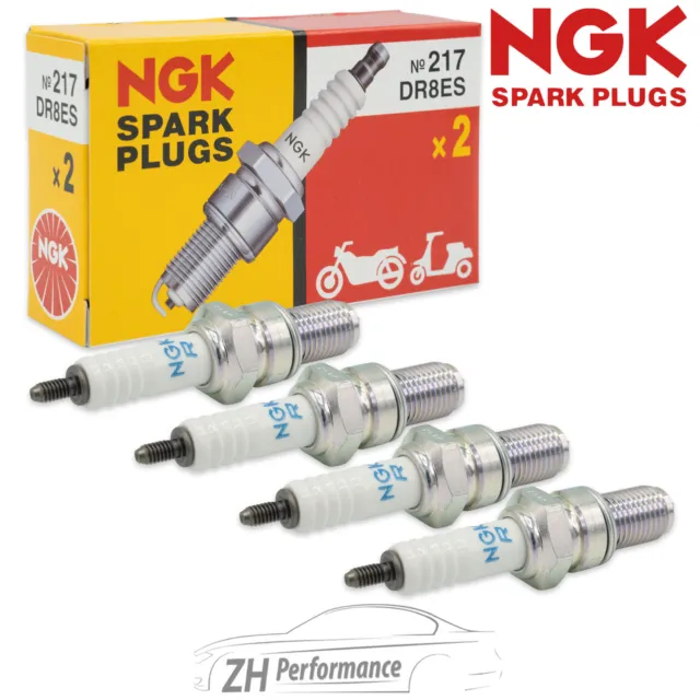 4x NGK 2204 5423 DR8ES Quick-Nr. 217 Zündkerze für GSX GSX-R 600 750