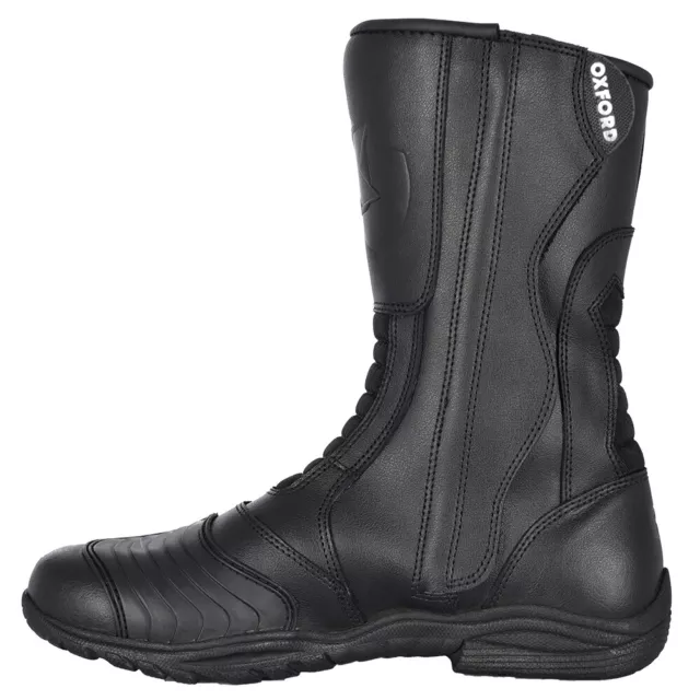 Oxford Tracker Waterproof CE Leather Motorcycle Motorbike Touring Boots 3