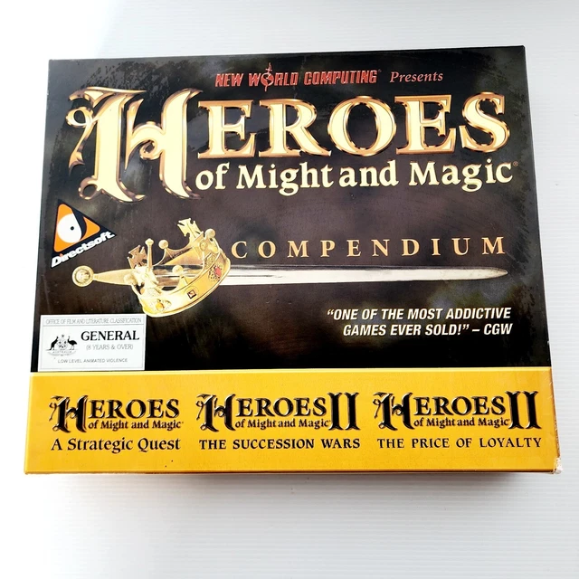 HEROES OF MIGHT And Magic PC CD ROM Video Game Compendium Edition ...