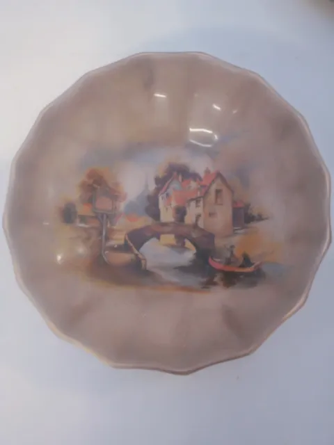 Vintage Trinket Dish. English Ware Lancaster & Sandland. The Jolly Boatman 1944+