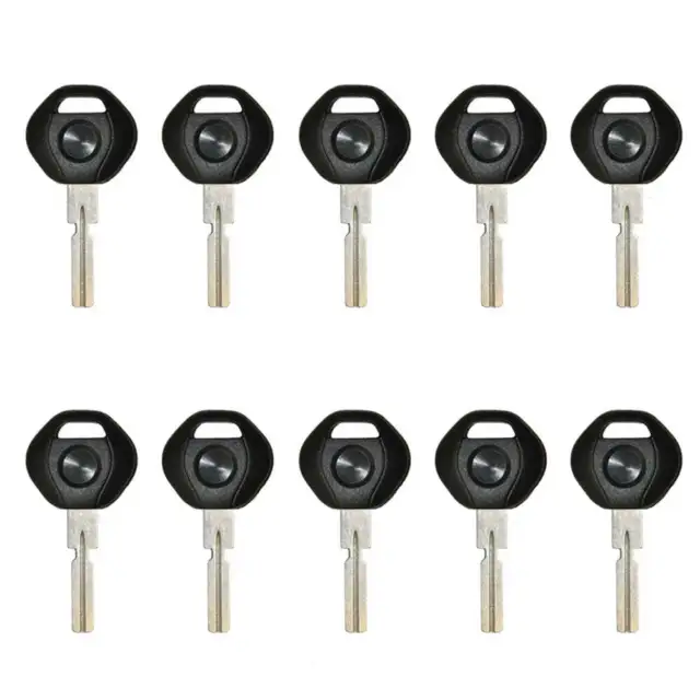 Uncut Chipped Transponder Key Replacement for BMW ID44 Chip 4 Track (10 Pack)