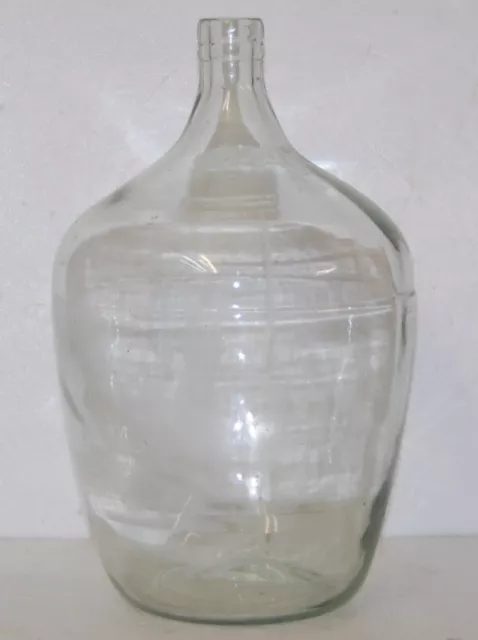 alter Weinballon 10 Liter Gärballon Glas farblos klar 10l