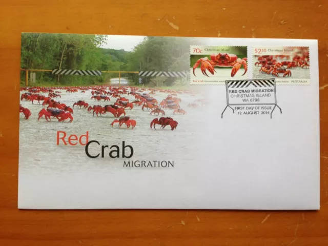 2014 Australia Christmas Island Red Crab Migration Fdc By Apo