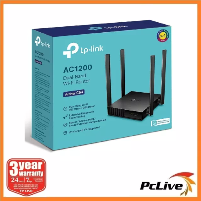 TP-LINK Archer C54 AC1200 Dual Band Wireless Router Access Point Range Extender