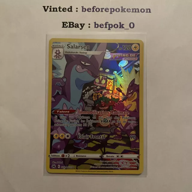 Pokemon GG09/GG70 Salarsen Rare EB12.5 Epee et Bouclier 12.5 Zenith Supreme VF F