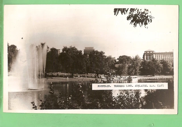 #D.   Postcard - Fountain, Torrens Lake, Adelaide