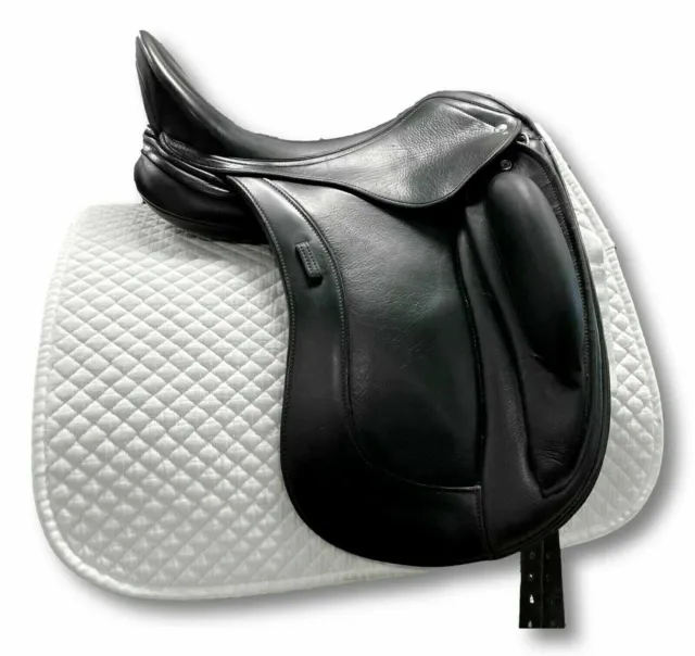 English Dressage Saddle black color Genuine DD Leather -ALL SIZES available