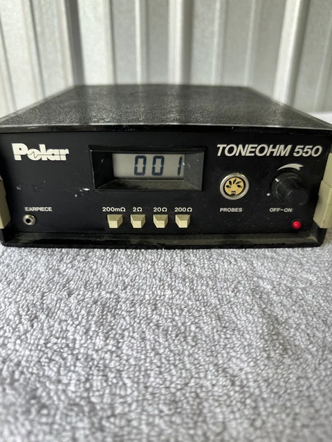LOCALISATEUR DE DÉFAUTS Polar Toneohm 550 120V 50/60Hz 12VA sans sondes